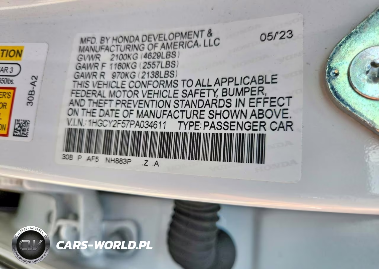 2023 Honda Accord Hybrid Sport VIN:1HGCY2F57PA034611 - 12