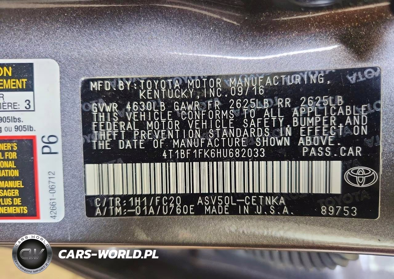 2017 Toyota Camry Le VIN:4T1BF1FK6HU682033 - 13
