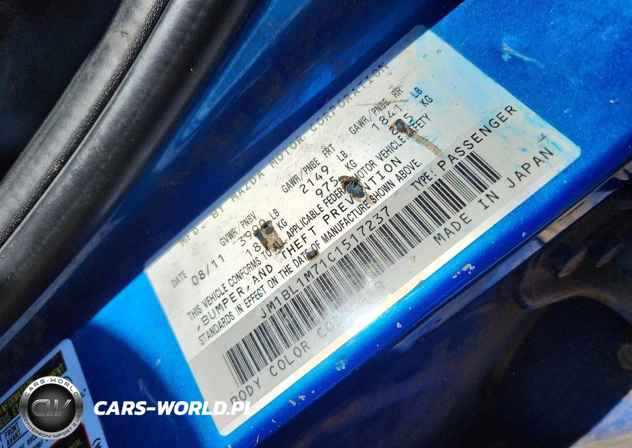 2012 Mazda 3 I VIN:JM1BL1M71C1517237 - 12