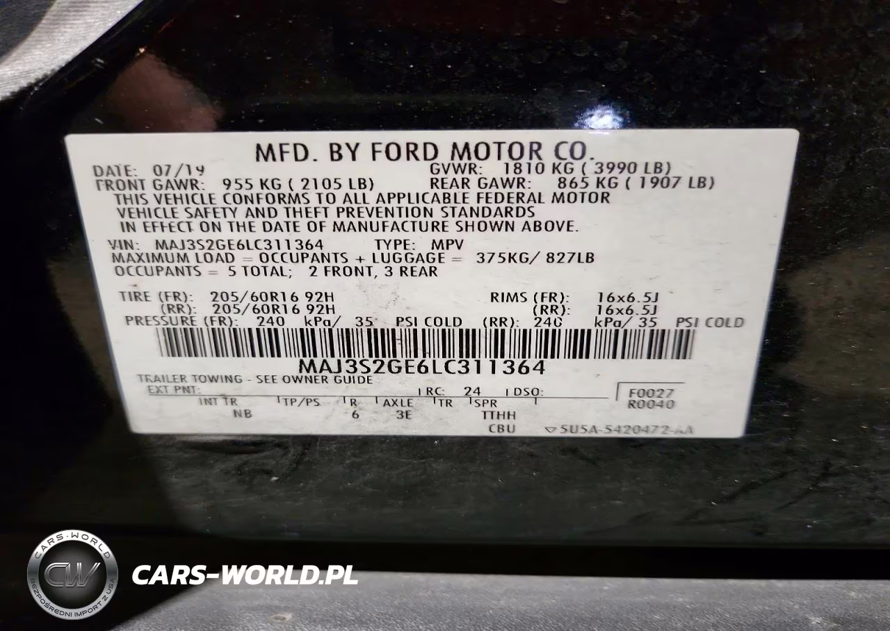 2020 Ford Ecosport Se VIN:MAJ3S2GE6LC311364 - 14