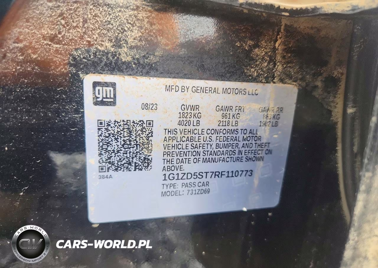 2024 Chevrolet Malibu Lt VIN:1G1ZD5ST7RF110773 - 13
