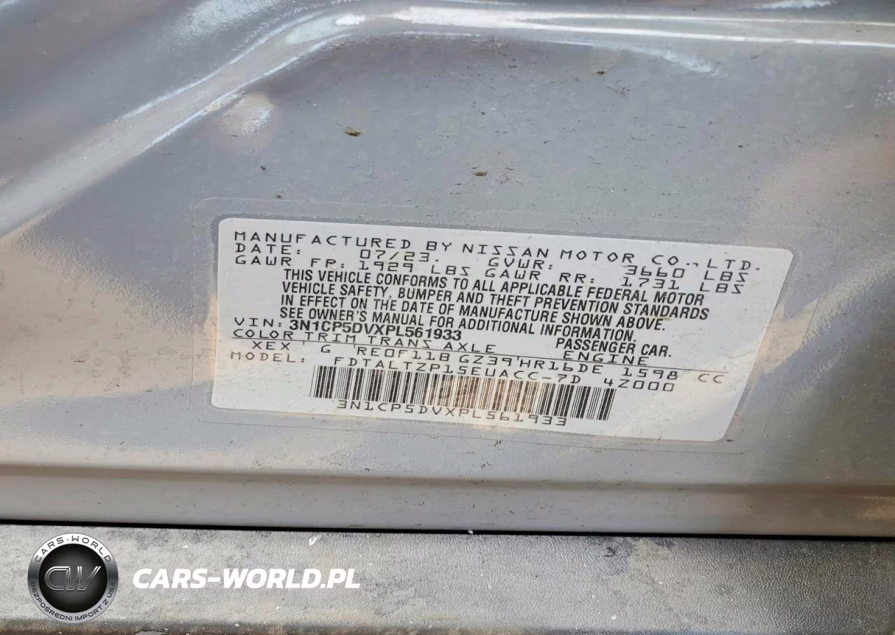 2023 Nissan Kicks VIN:3N1CP5DVXPL561933 - 12