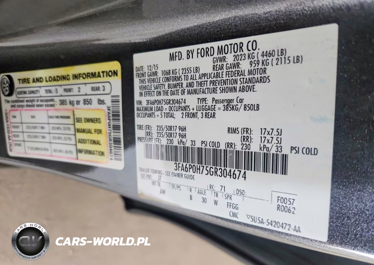 2016 Ford Fusion Se VIN:3FA6P0H75GR304674 - 12