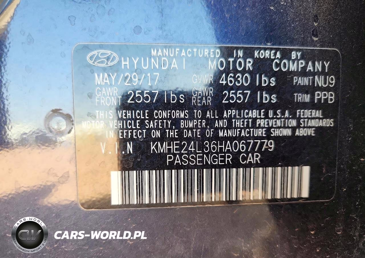 2017 Hyundai Sonata Hybrid Se VIN:KMHE24L36HA067779 - 12