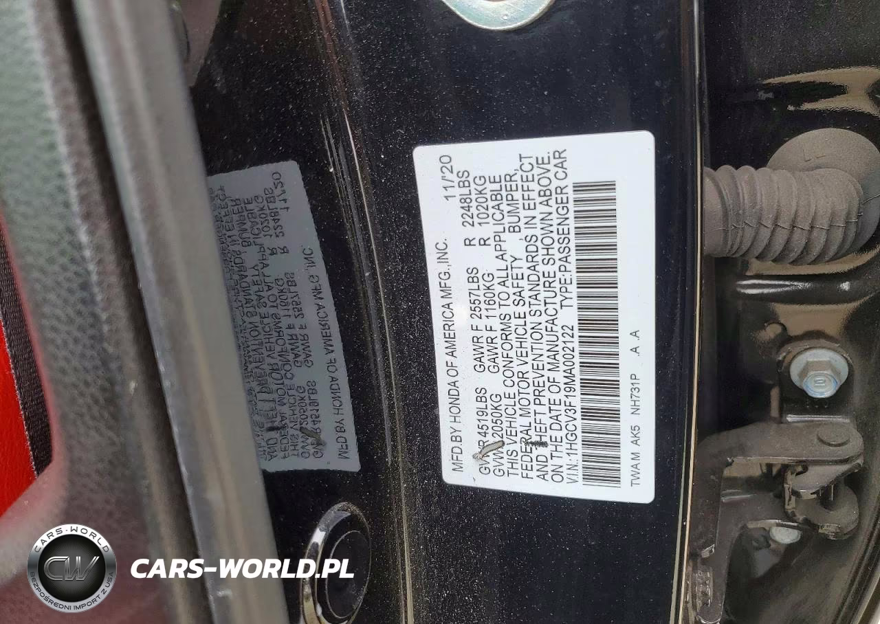 2021 Honda Accord Hybrid VIN:1HGCV3F19MA002122 - 13