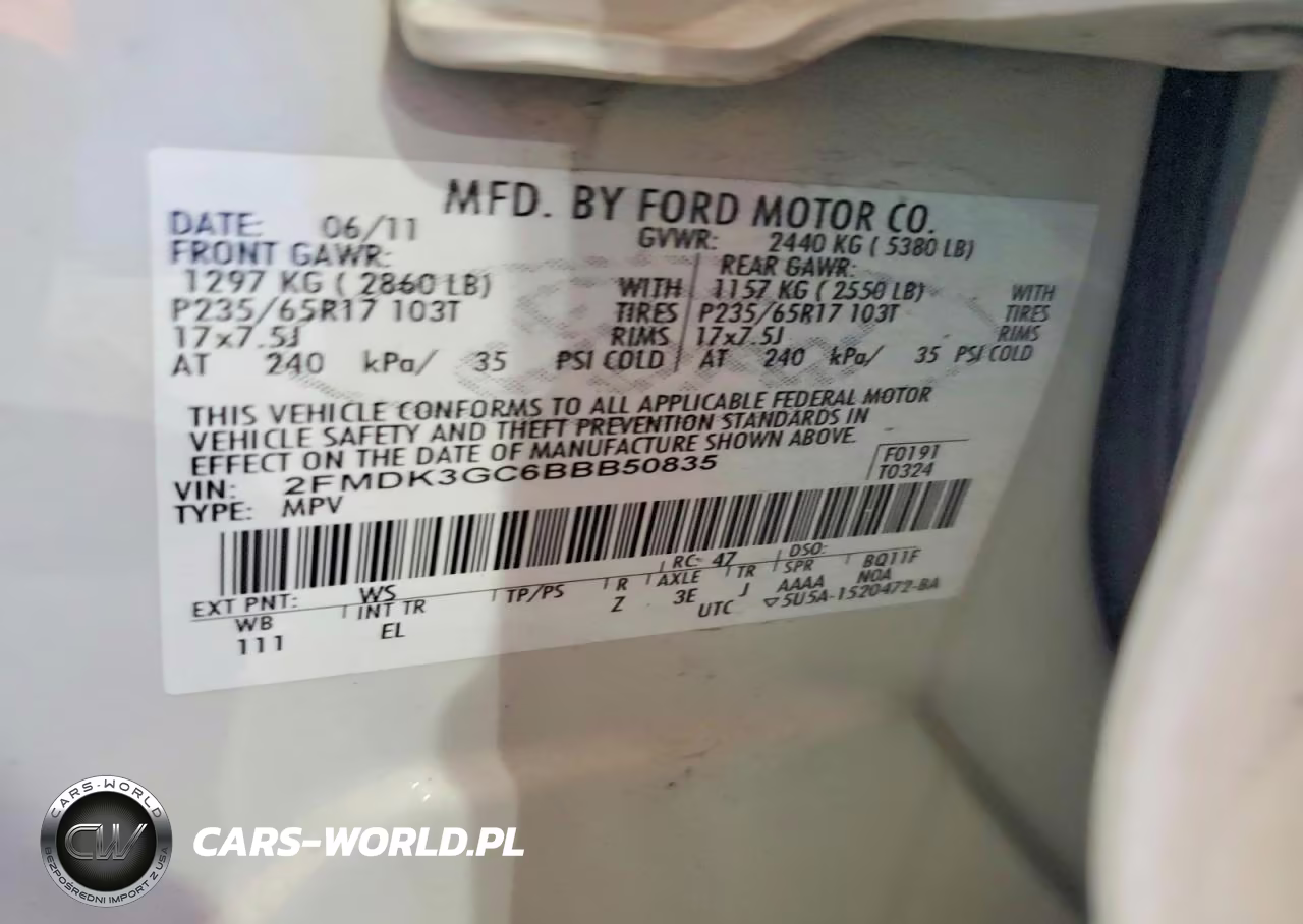 2011 Ford Edge Se VIN:2FMDK3GC6BBB50835 - 13
