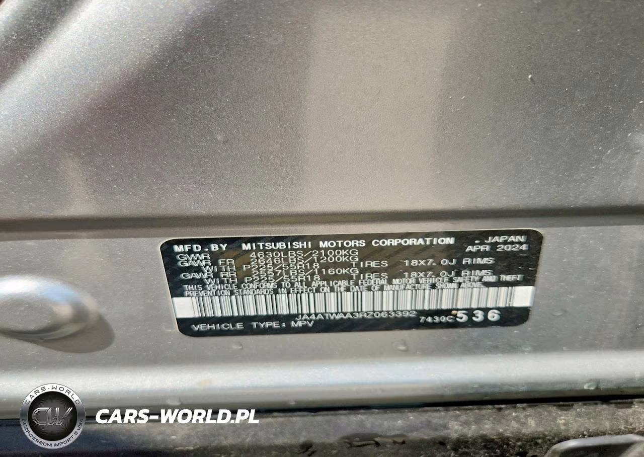 2024 Mitsubishi Eclipse Cross Se VIN:JA4ATWAA3RZ063392 - 13