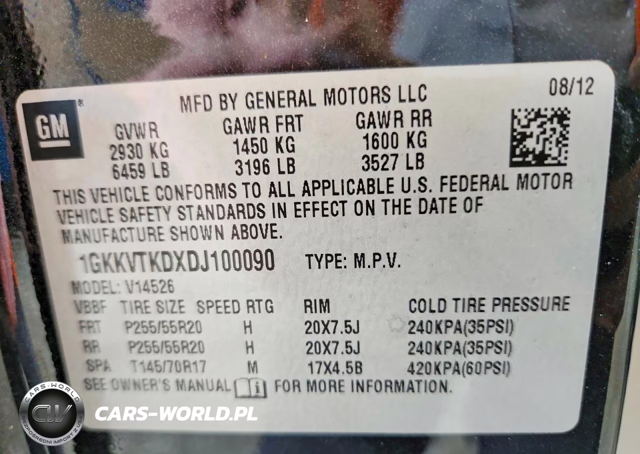 2013 GMC Acadia Denali VIN:1GKKVTKDXDJ100090 - 14