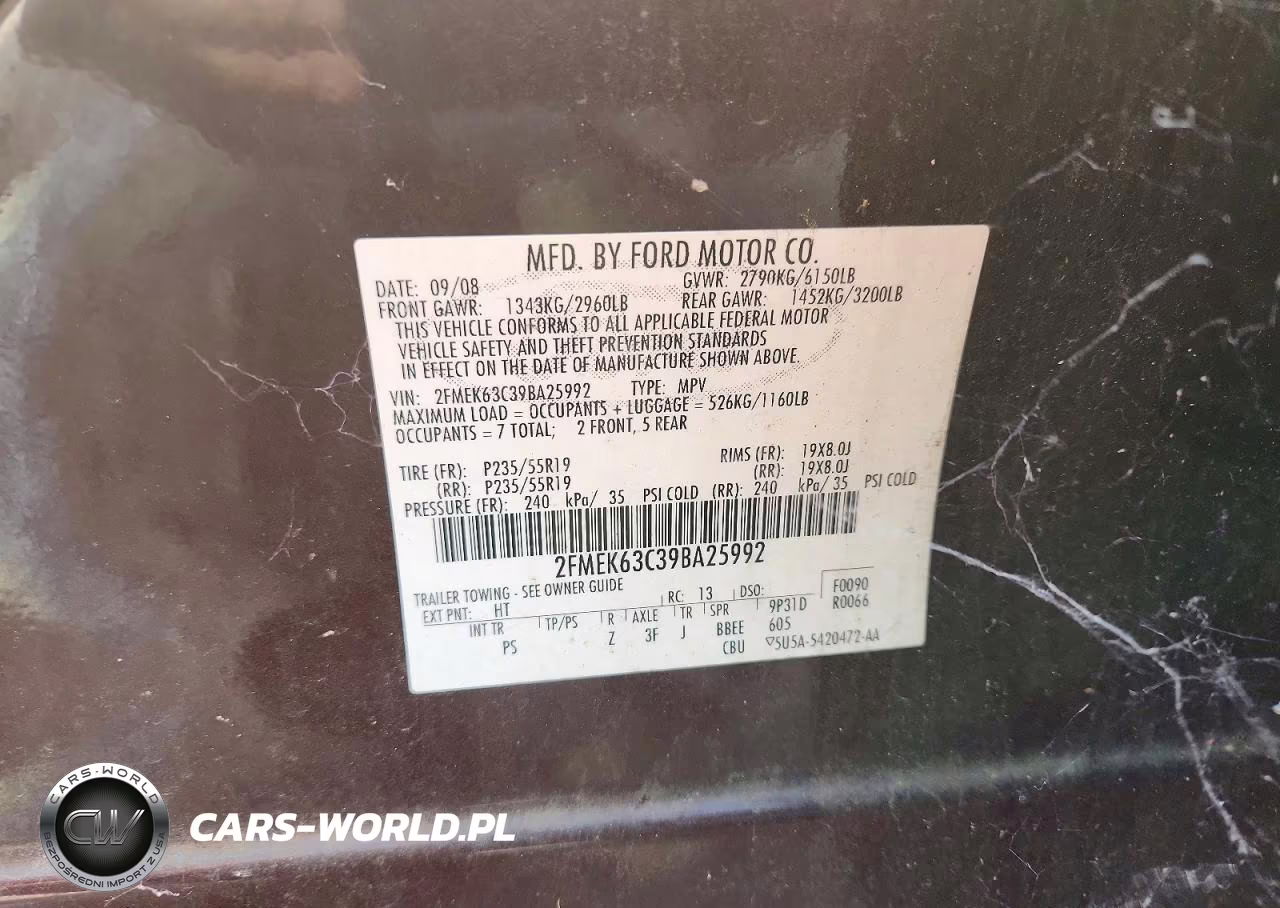 2009 Ford Flex Limited VIN:2FMEK63C39BA25992 - 13