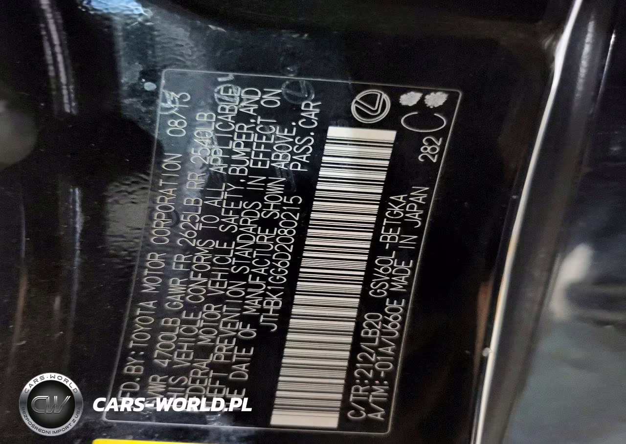 2013 Lexus Es 350 VIN:JTHBK1GG6D2080215 - 12