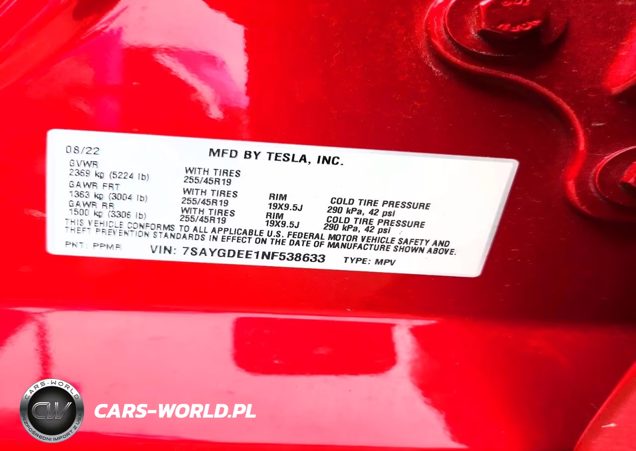 2022 Tesla Model Y VIN:7SAYGDEE1NF538633 - 12