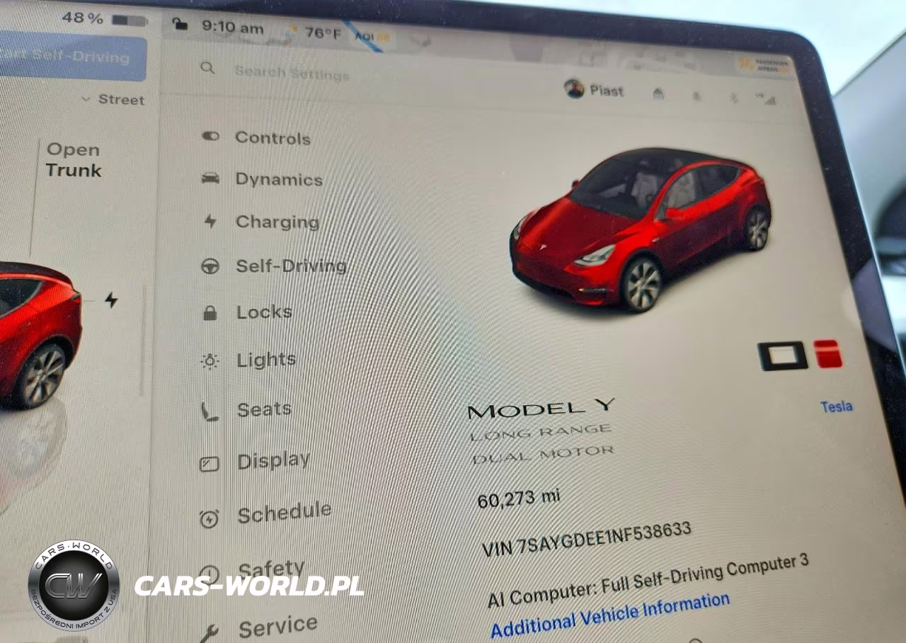 2022 Tesla Model Y VIN:7SAYGDEE1NF538633 - 9