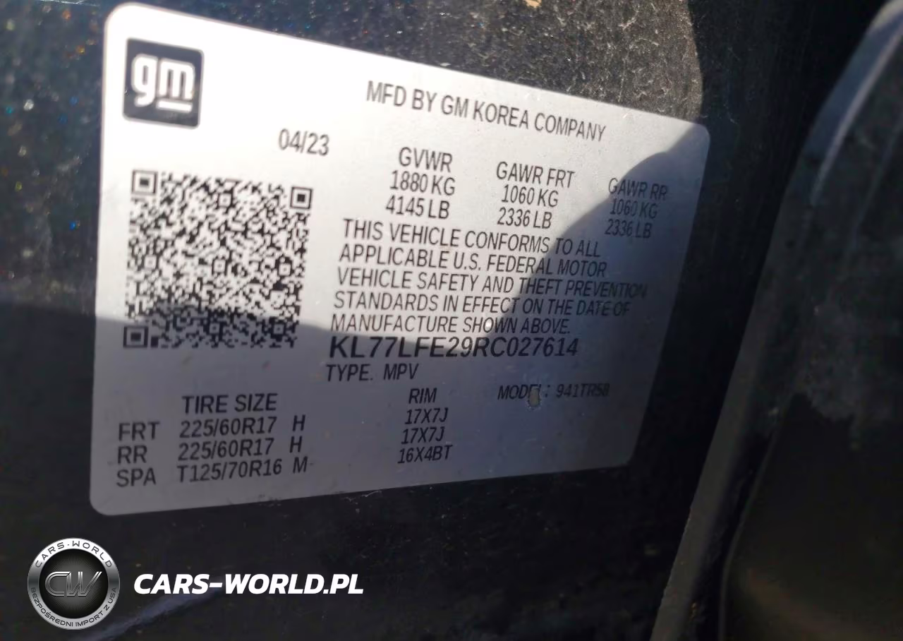 2024 Chevrolet Trax Ls VIN:KL77LFE29RC027614 - 13
