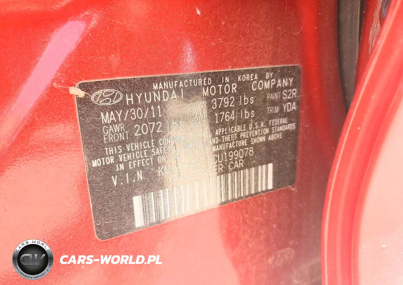 2012 Hyundai Elantra Gls VIN:KMHDH4AE3CU199078 - 13