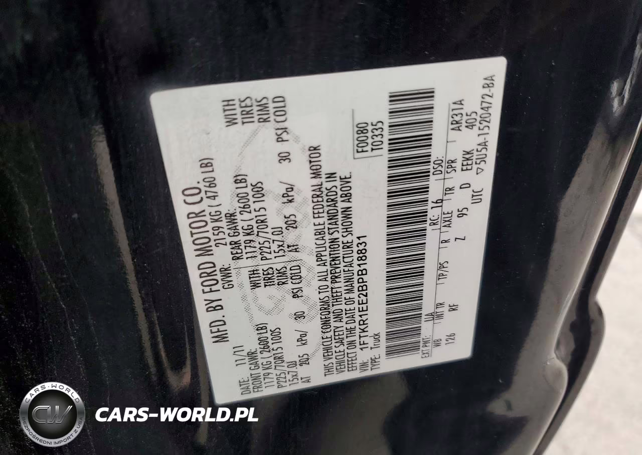 2011 Ford Ranger Super Cab VIN:1FTKR1EE2BPB18831 - 12