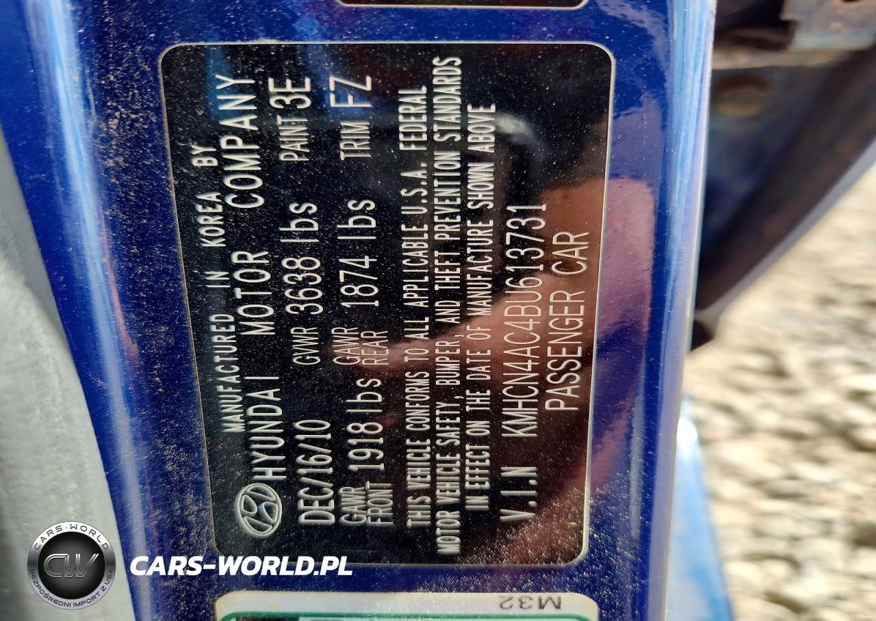 2011 Hyundai Accent Gls VIN:KMHCN4AC4BU613731 - 12