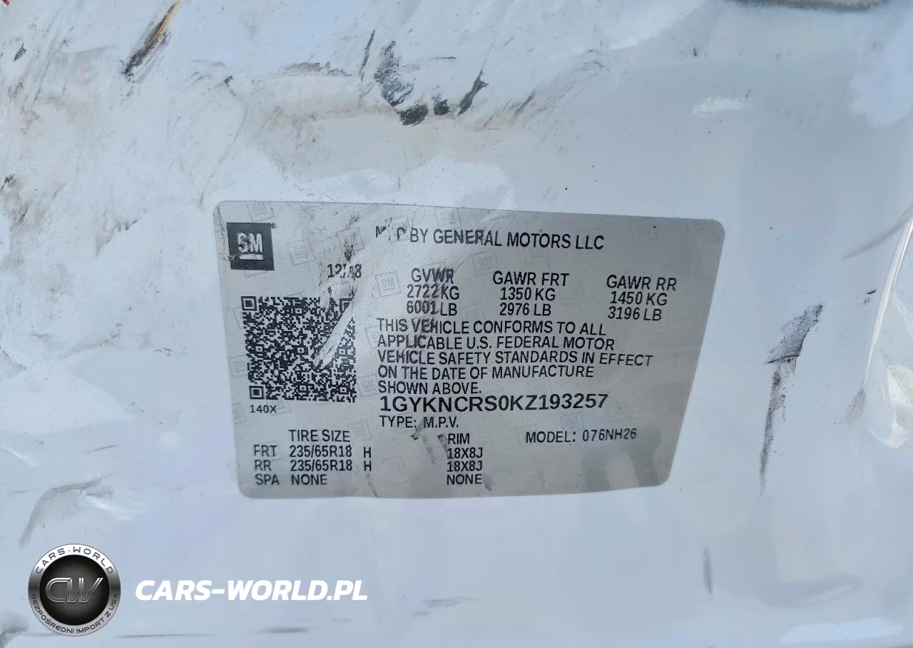 2019 Cadillac Xt5 Luxury VIN:1GYKNCRS0KZ193257 - 14