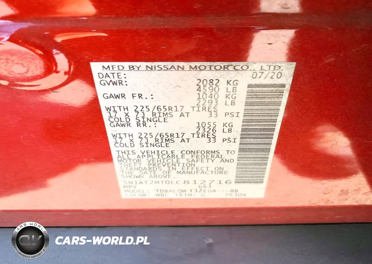 2020 Nissan Rogue Sv VIN:5N1AT2MT0LC812716 - 13