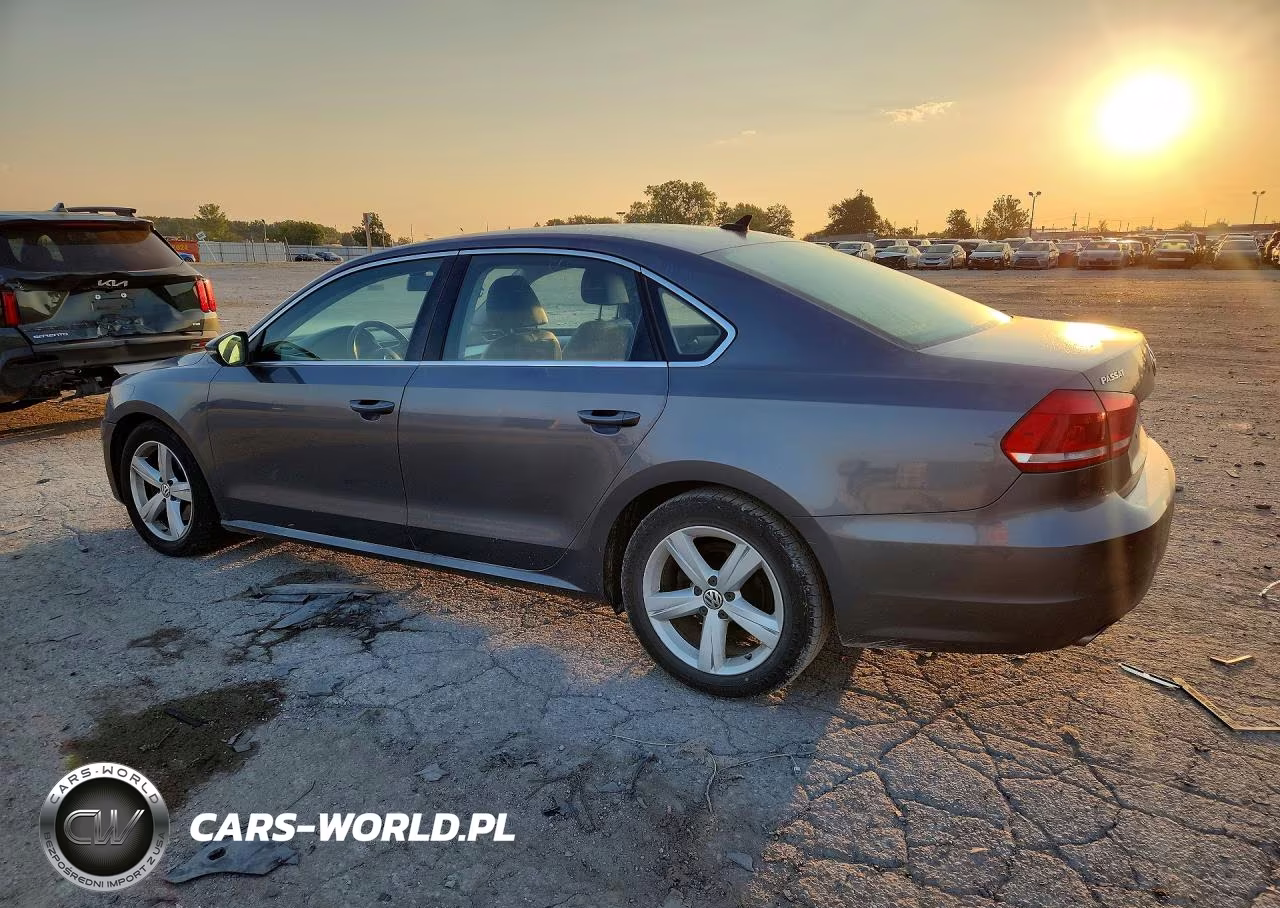 2012 Volkswagen Passat Se VIN:1VWBH7A38CC036196 - 2