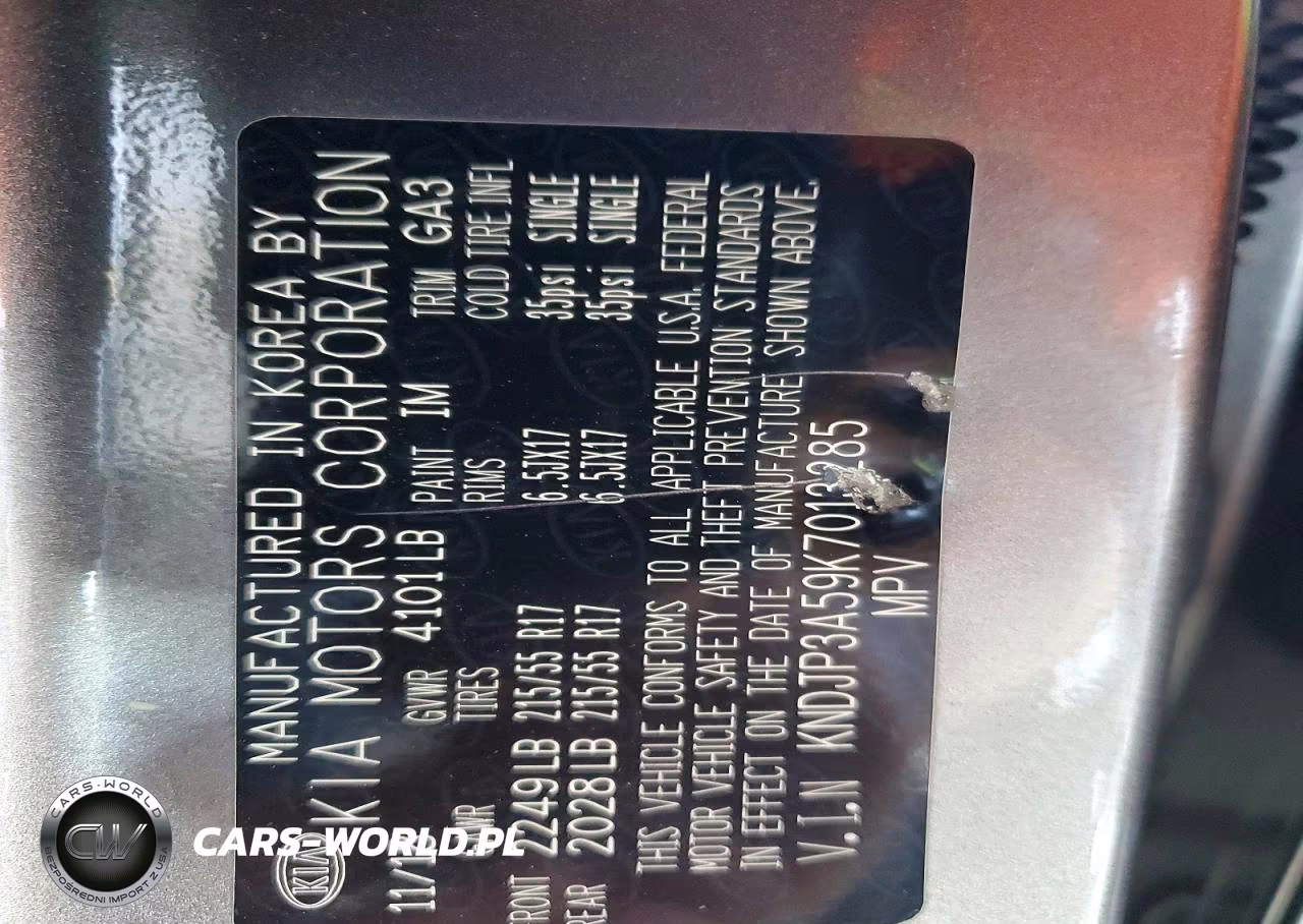 2019 Kia Soul + VIN:KNDJP3A59K7013285 - 13