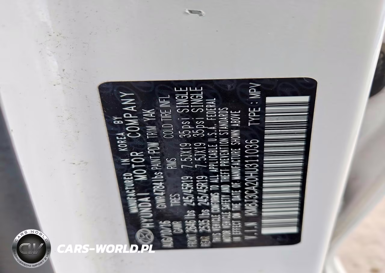 2017 Hyundai Tucson Sport VIN:KM8J3CA20HU311036 - 13