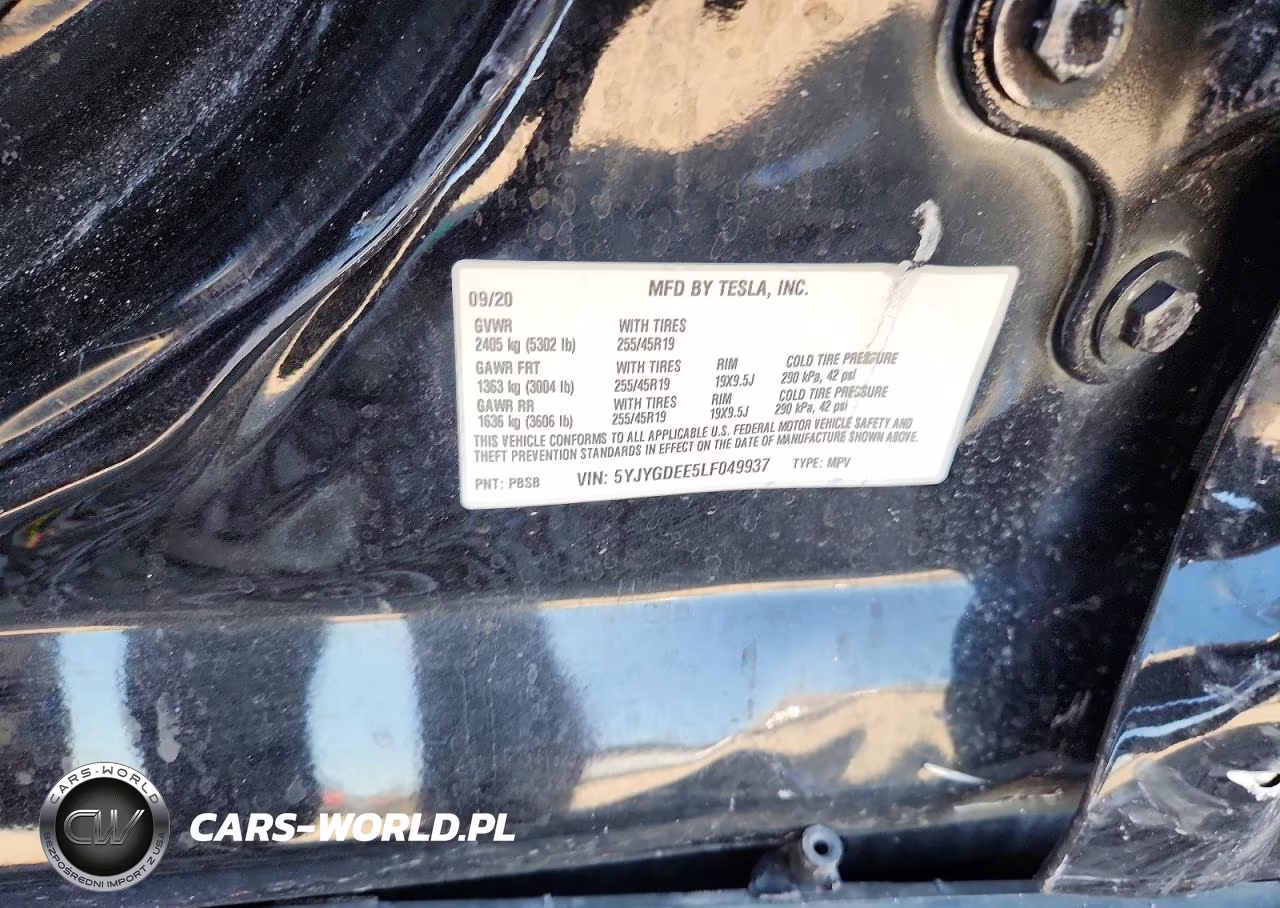 2020 Tesla Model Y VIN:5YJYGDEE5LF049937 - 12