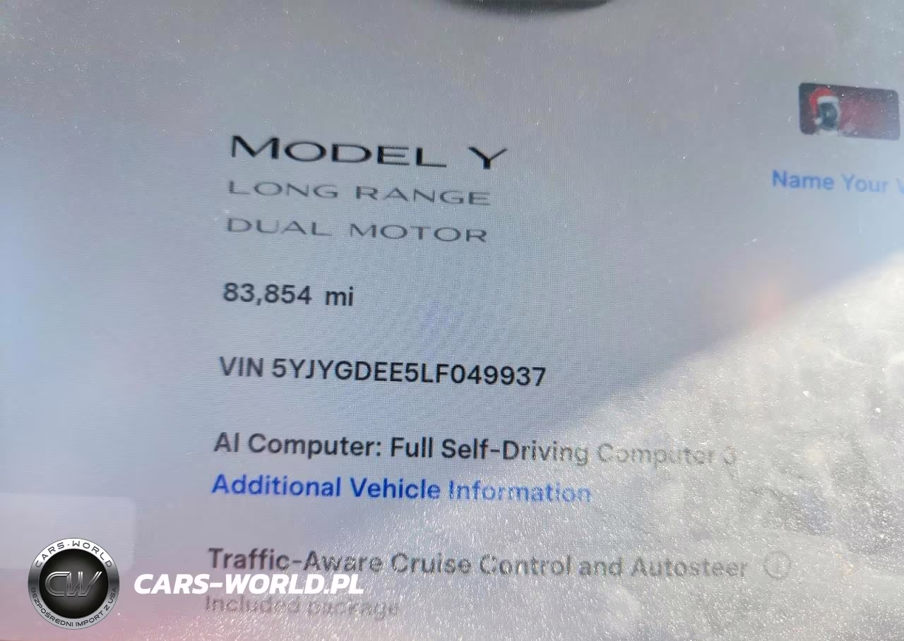 2020 Tesla Model Y VIN:5YJYGDEE5LF049937 - 9