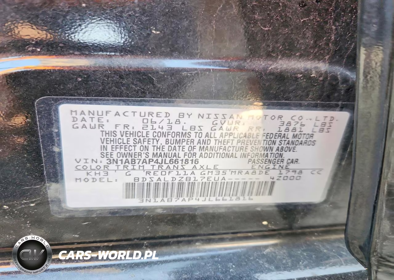 2018 Nissan Sentra Sv VIN:3N1AB7AP4JL661816 - 12