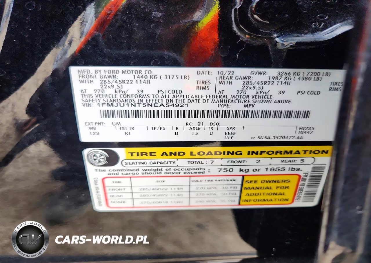 2022 Ford Expedition King Ranch VIN:1FMJU1NT5NEA54921 - 14