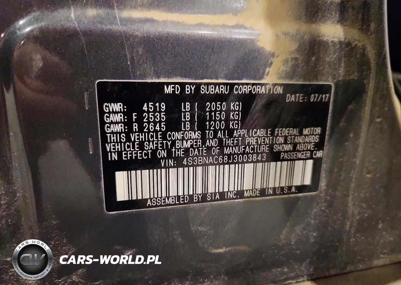 2018 Subaru Legacy 2.5I Premium VIN:4S3BNAC68J3003843 - 12