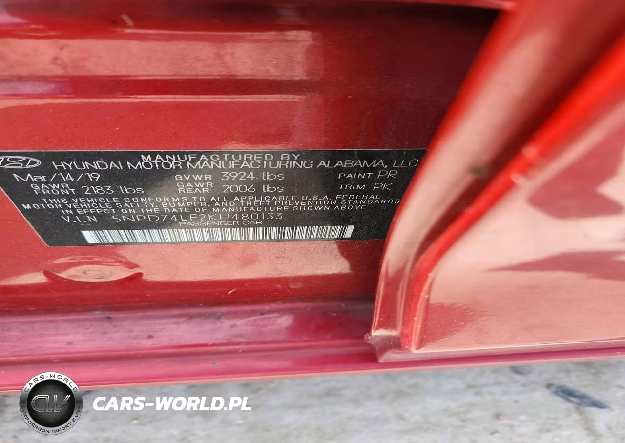 2019 Hyundai Elantra Se VIN:5NPD74LF2KH480133 - 12