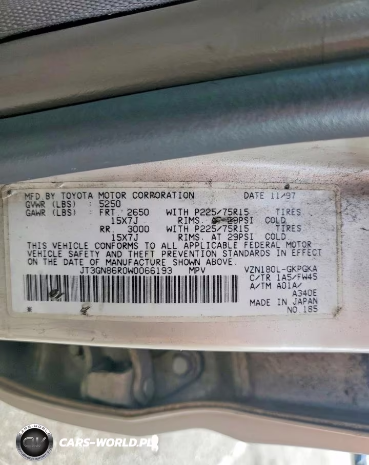 1998 Toyota 4Runner Sr5 VIN:JT3GN86R0W0066193 - 13