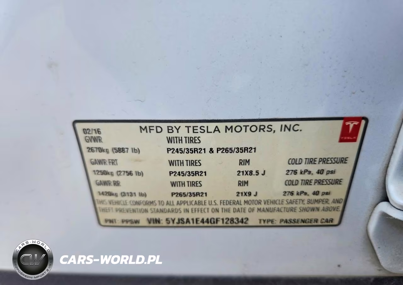 2016 Tesla Model S VIN:5YJSA1E44GF128342 - 13