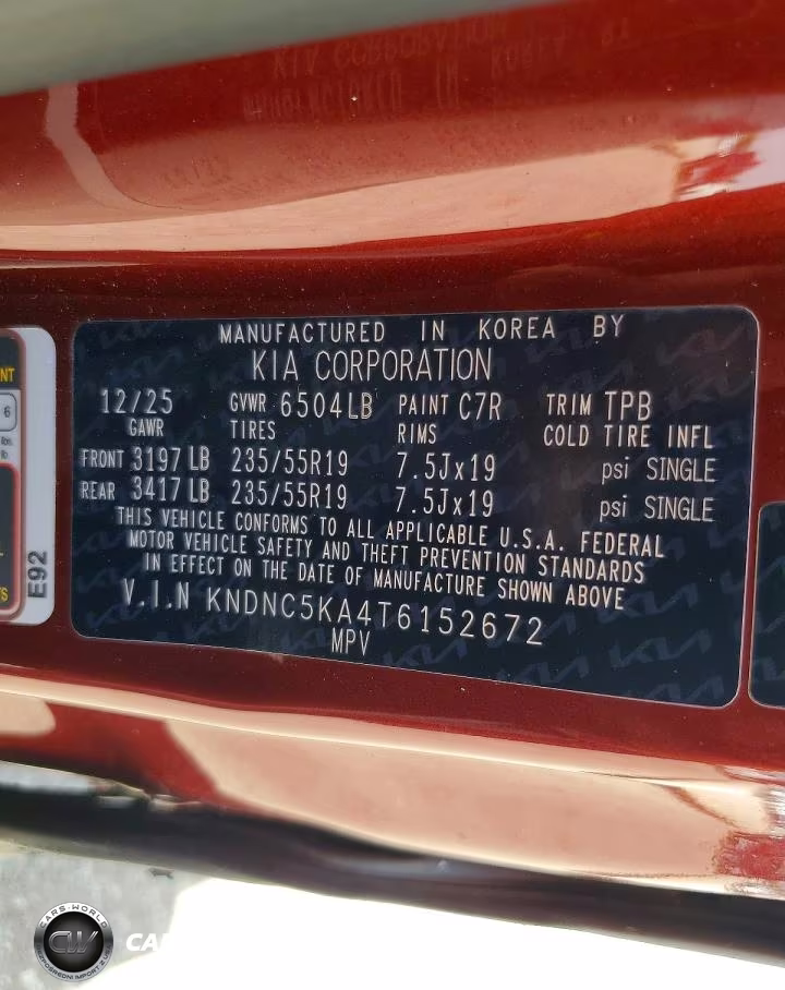 2026 Kia Carnival Ex VIN:KNDNC5KA4T6152672 - 13