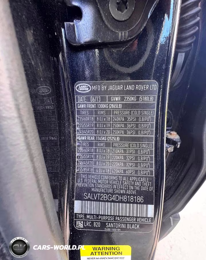 2013 Land Rover Range Rover Evoque Dynamic Premium VIN:SALVT2BG4DH818186 - 10