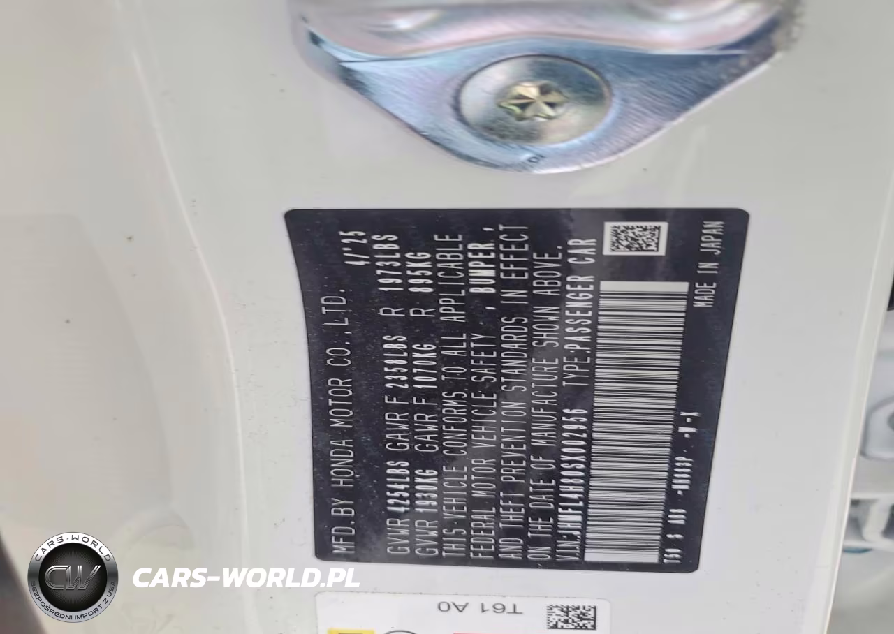 2025 Honda Civic Sport VIN:JHMFL4H80SX002956 - 12