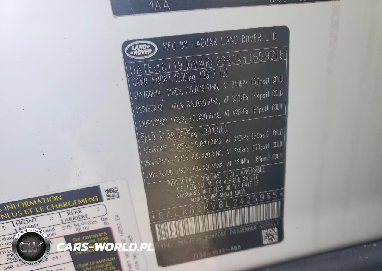 2020 Land Rover Discovery Se VIN:SALRG2RV8L2425965 - 12