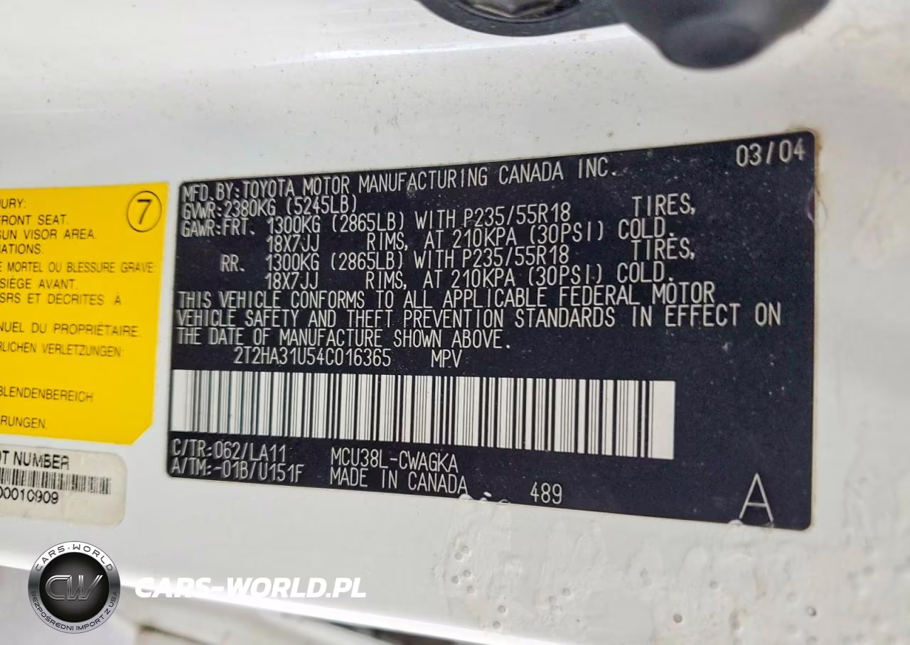 2004 Lexus Rx 330 VIN:2T2HA31U54C016365 - 13