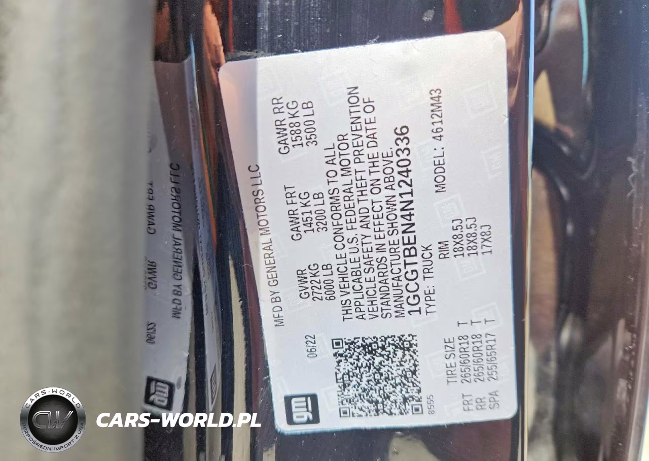 2022 Chevrolet Colorado VIN:1GCGTBEN4N1240336 - 12