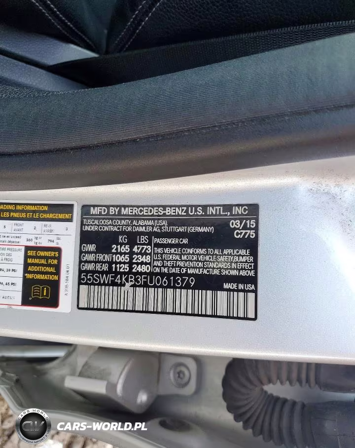 2015 Mercedes-Benz C 300 4Matic VIN:55SWF4KB3FU061379 - 12