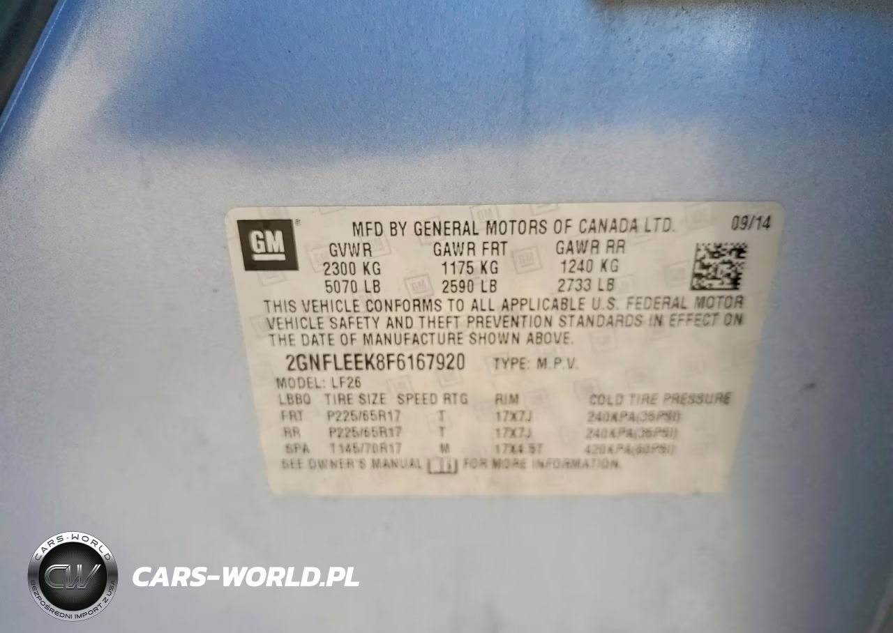 2015 Chevrolet Equinox Ls VIN:2GNFLEEK8F6167920 - 13