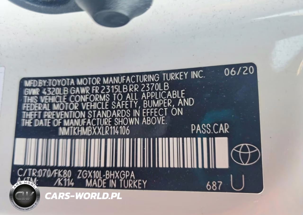 2020 Toyota C-Hr Xle VIN:NMTKHMBXXLR114106 - 12