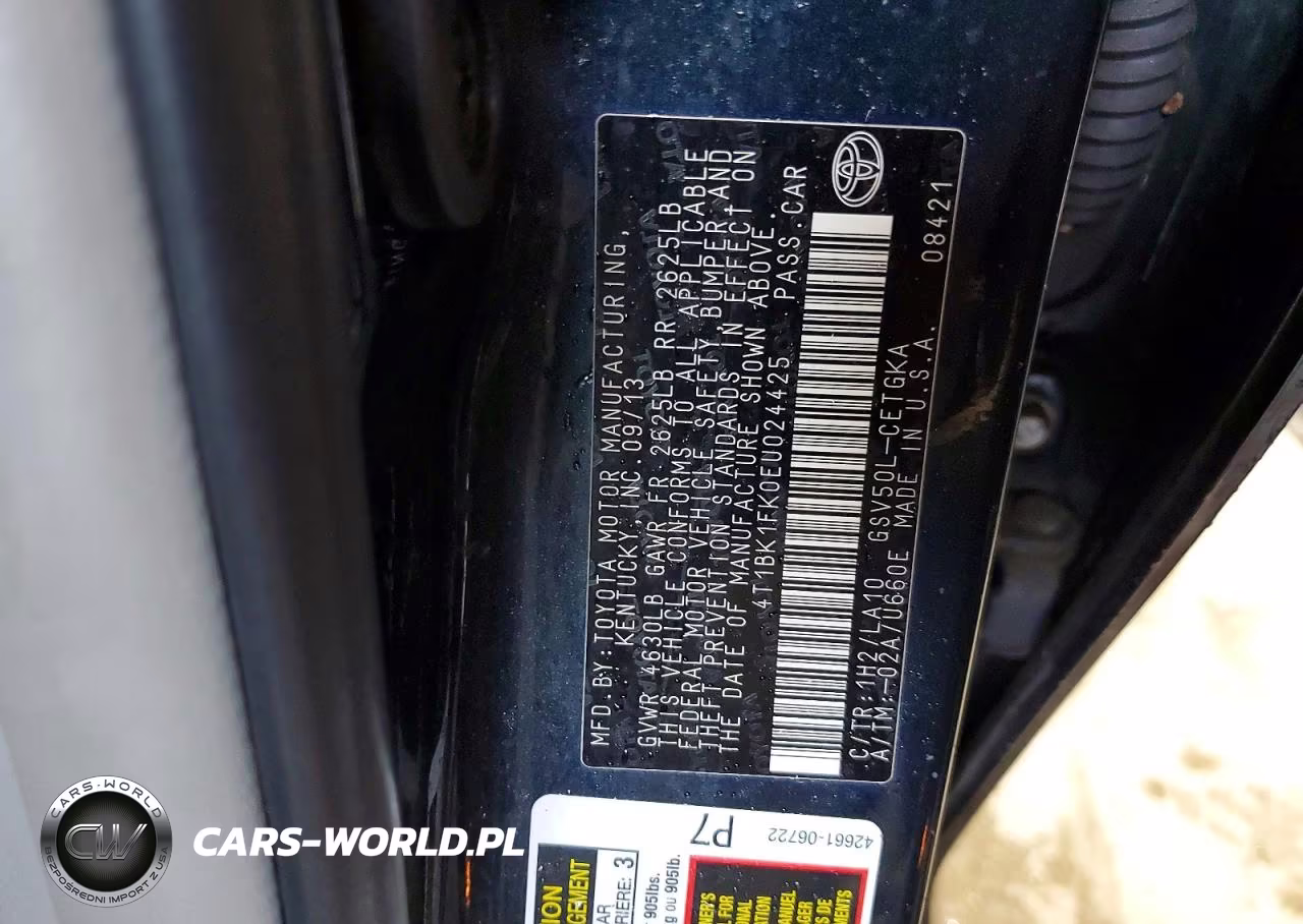 2014 Toyota Camry Xle V6 VIN:4T1BK1FK0EU024425 - 13