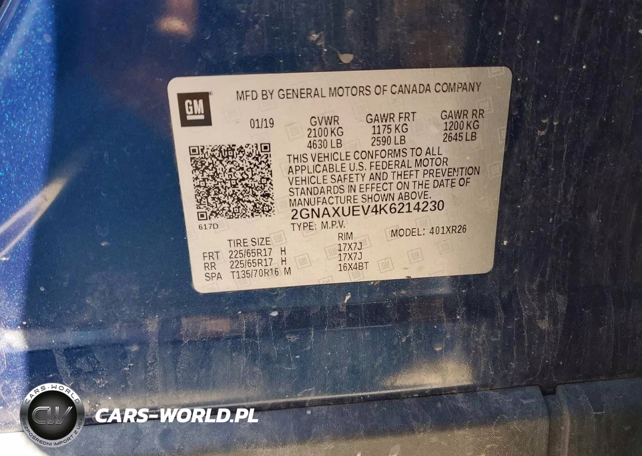 2019 Chevrolet Equinox Lt VIN:2GNAXUEV4K6214230 - 13