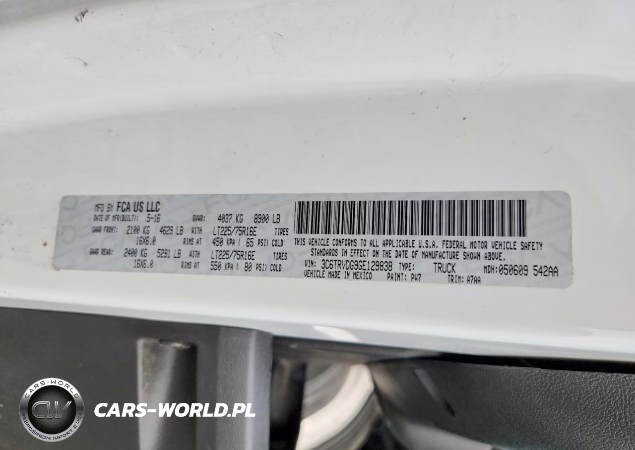 2016 Ram Promaster 2500 2500 High VIN:3C6TRVDG9GE129838 - 13