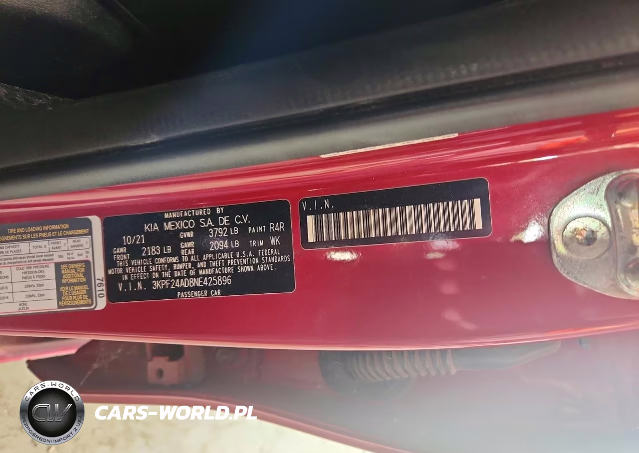 2022 Kia Forte Lxs VIN:3KPF24AD8NE425896 - 13