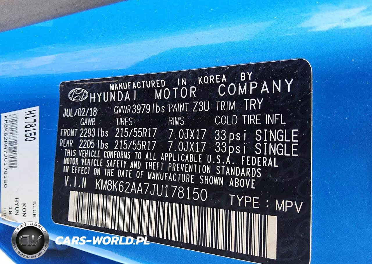 2018 Hyundai Kona Sel VIN:KM8K62AA7JU178150 - 12
