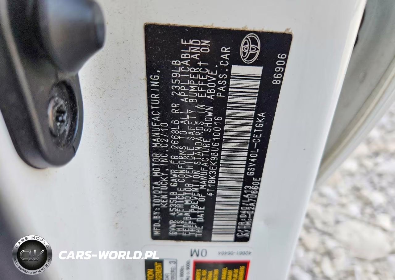 2011 Toyota Camry Xle V6 VIN:4T1BK3EK9BU610016 - 13