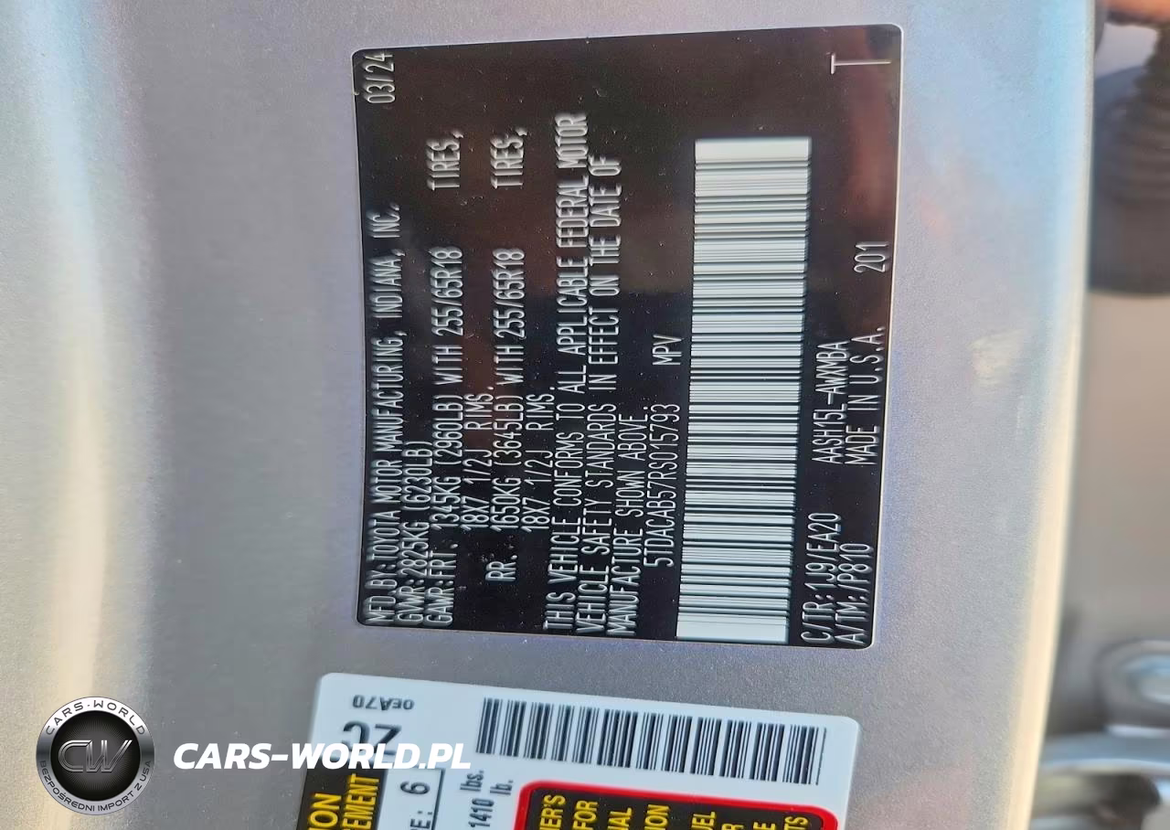 2024 Toyota Grand Highlander Hybrid Xle VIN:5TDACAB57RS015793 - 13