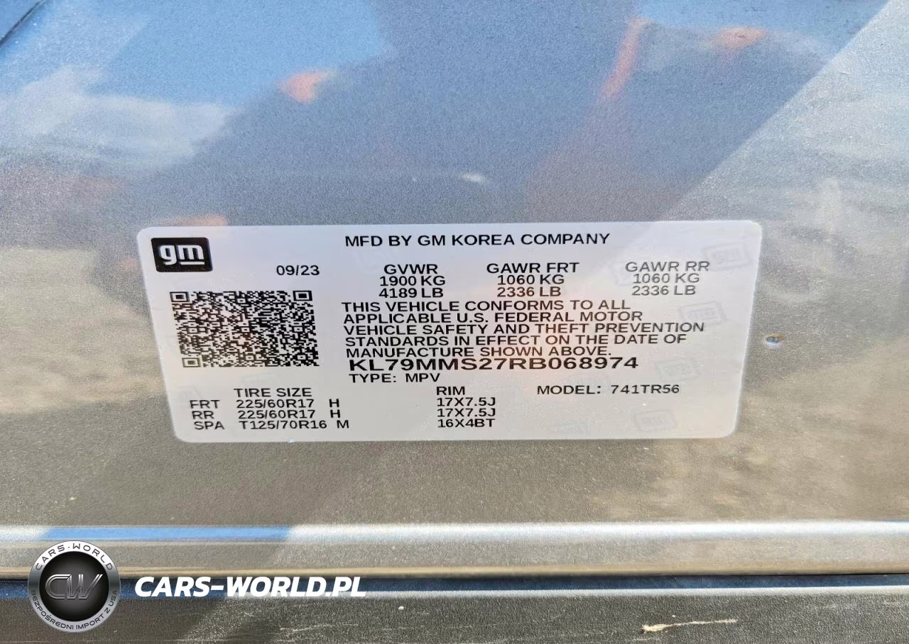 2024 Chevrolet Trailblazer Ls VIN:KL79MMS27RB068974 - 14